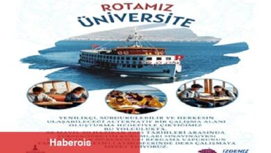 Bergama Vapuru rotasını gençler için çevirdi