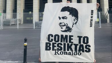 Beşiktaş taraftarından Cristiano Ronaldo pankartı!