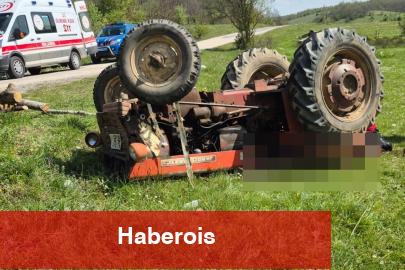 Bilecik'te traktör devrildi, şoför yaralandı
