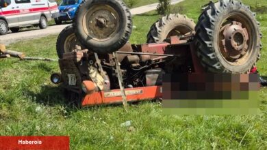 Bilecik'te traktör devrildi, şoför yaralandı