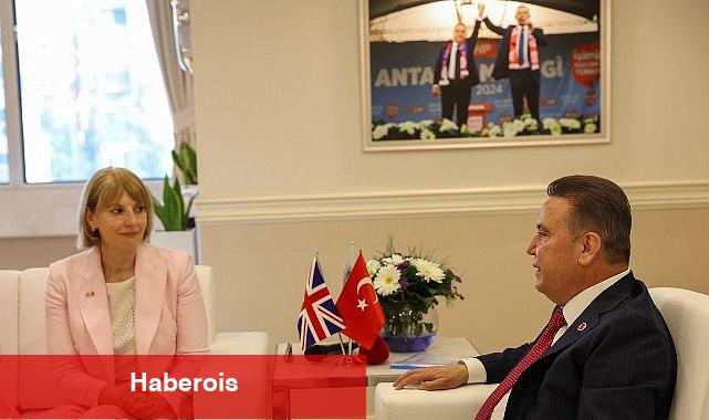 Birleşik Krallık Türkiye Büyükelçisi Lider Muhittin Böcek'i ziyaret etti - Haberois Birleşik Krallık Türkiye Büyükelçisi Lider Muhittin Böcek'i ziyaret etti