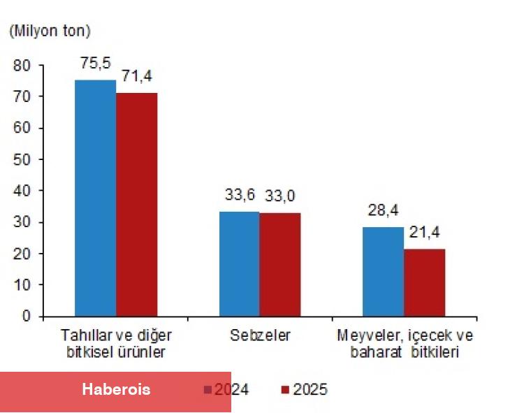 Bitkisel üretimde düşüş bekleniyor