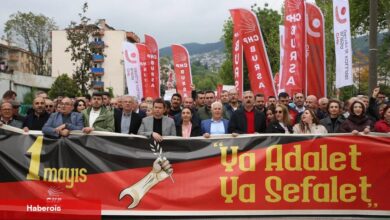 Bursa'da 1 Mayıs coşkusu