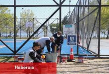 Büyükşehir, basketbol alanlarını yeniliyor