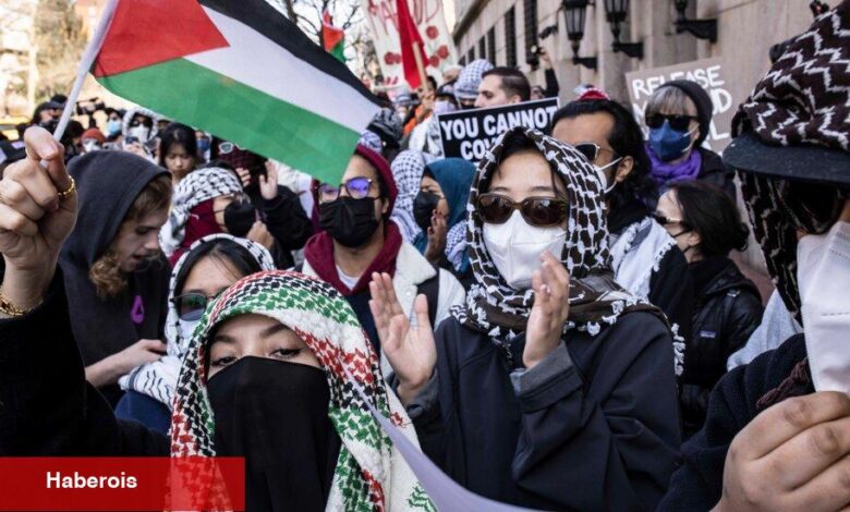 Columbia protestocularını soruşturma emirleri, Adalet Bölümünde alarm verdi. - Haberois Columbia protestocularını soruşturma emirleri, Adalet Bölümünde alarm verdi.