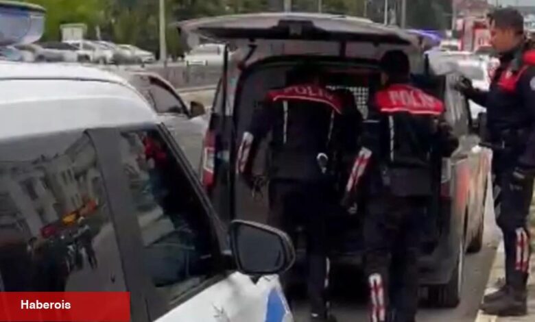 Düzce'de motosiklet şoförü polise saldırdı