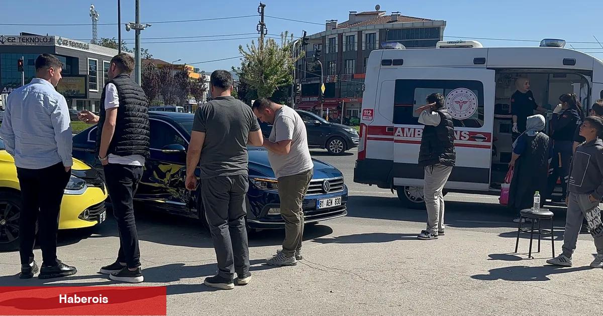Düzce'de trafik kazası: 1 yaralı