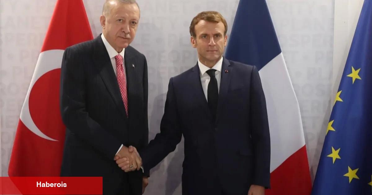 Erdoğan, Macron'la görüştü