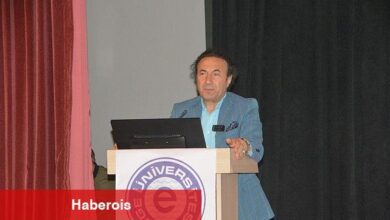 EÜ'de "Kriz Vakitlerinde Din ve İnsanlığın Gelecek Ufku" söyleşisi gerçekleştirildi