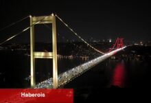 Fatih Sultan Mehmet Köprüsü "sarı-kırımızı" oldu