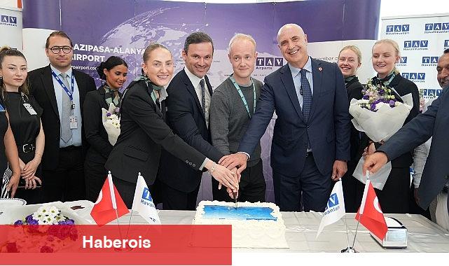 Gazipaşa-Alanya Havalimanı, Copenhagen Air Taxi'nin birinci uçuşunu karşıladı