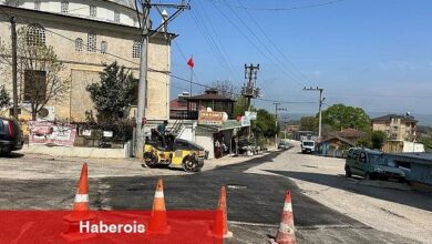 Gebze köylerinde hummalı yol çalışması