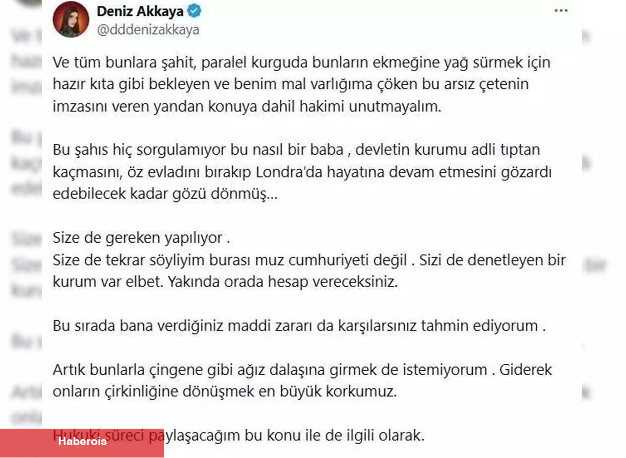Hakime hakaret davasında karar açıklandı! Deniz Akkaya mahpus cezasına çarptırıldı