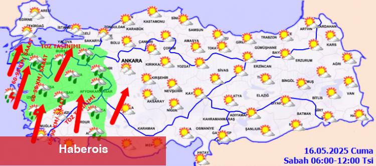 İç ve Doğu bölgelerde sıcaklık artıyor, Batıda fırtına kapıda!