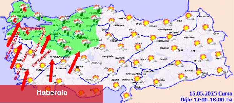 İç ve Doğu bölgelerde sıcaklık artıyor, Batıda fırtına kapıda!