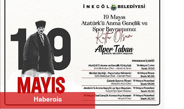 İnegöl Belediyesi'nden 19 Mayıs Programlarına Davet - Haberois İnegöl Belediyesi'nden 19 Mayıs Programlarına Davet