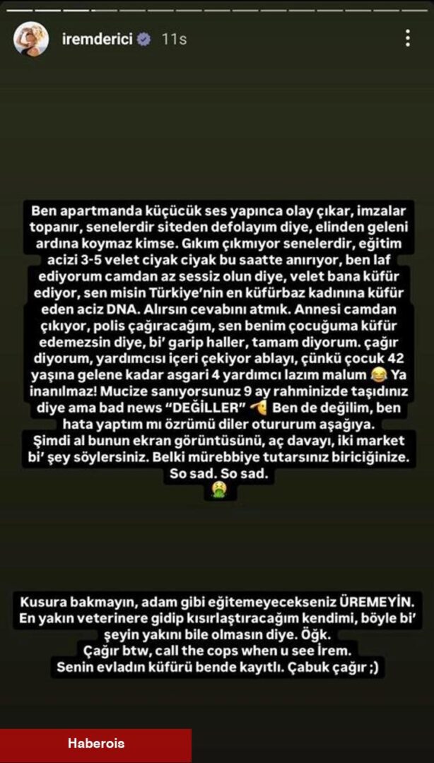 İrem Derici'den özür geldi! - Haberois İrem Derici'den özür geldi!