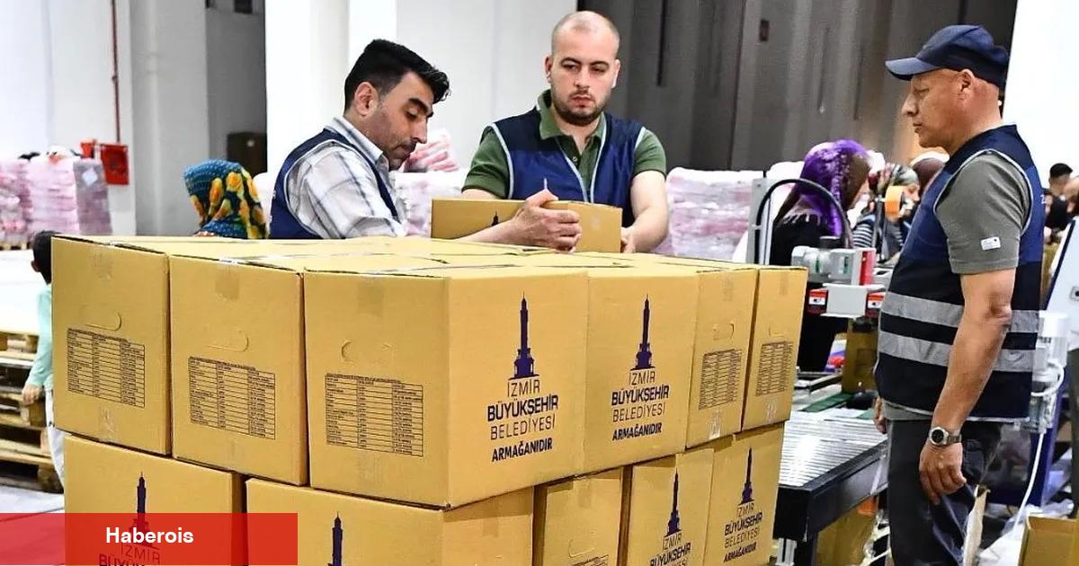 İzmir Büyükşehir’den bayramlık besin kolisi takviyesi
