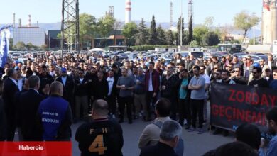 İzmit'te TÜPRAŞ personellerine sıcak dayanak