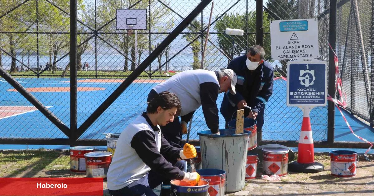 Kocaeli, basketbol alanlarını yeniliyor