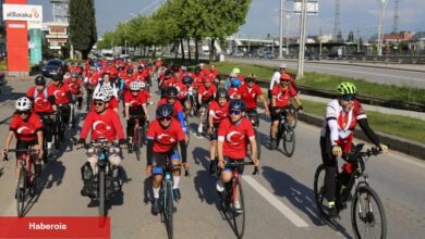 Kocaeli'de pedallar 19 Mayıs ruhu ile çevrildi