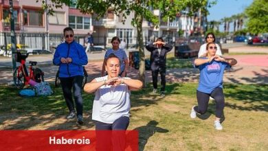 Konak'ta açık havada spor keyfi başladı
