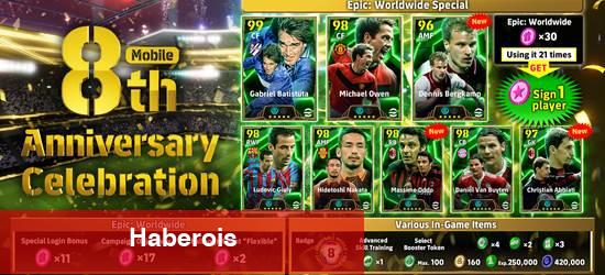 KONAMI, eFootball Mobile'ın 8. Yıl Dönümünü Özel Oyun İçi Bir Kampanyayla Kutluyor