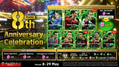KONAMI, eFootball Mobile'ın 8. Yıl Dönümünü Özel Oyun İçi Bir Kampanyayla Kutluyor