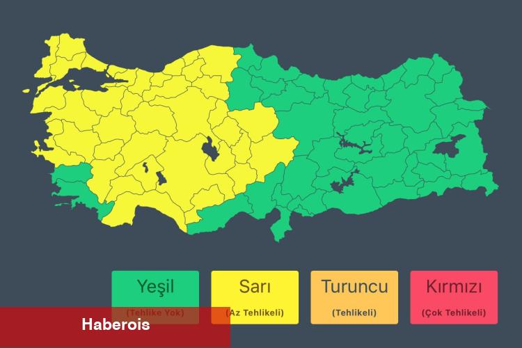 Meteoroloji 38 vilayet için uyardı! Kuvvetli yağış ve fırtına geliyor!