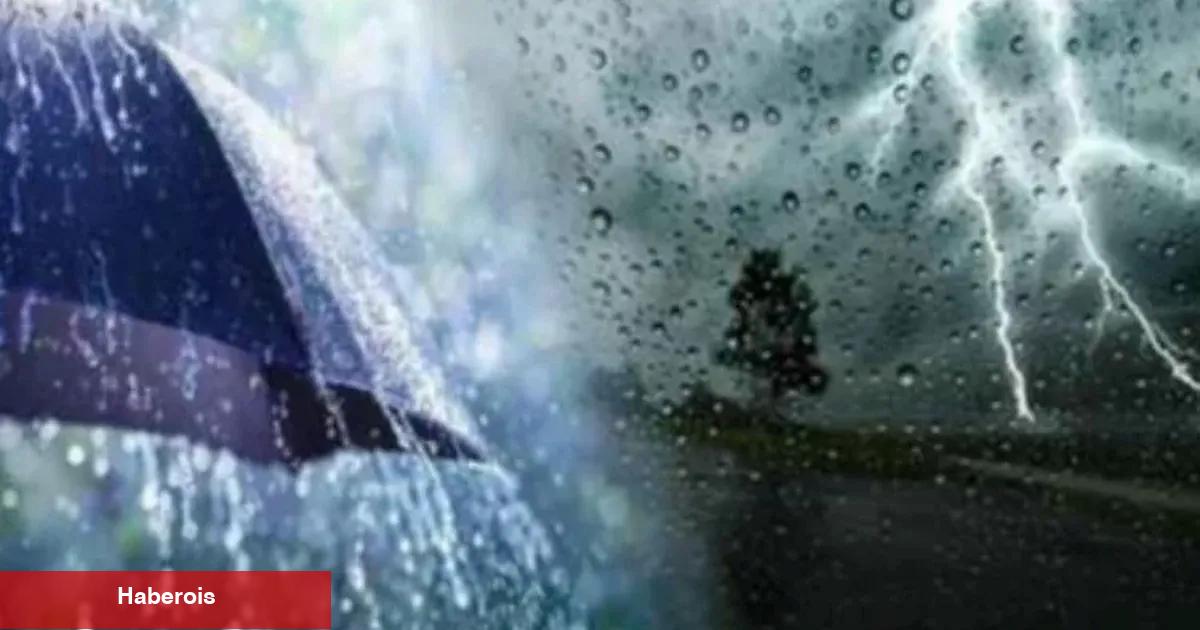 Meteoroloji 38 vilayet için uyardı! Kuvvetli yağış ve fırtına geliyor!