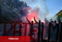 Milan'da idareye protesto!