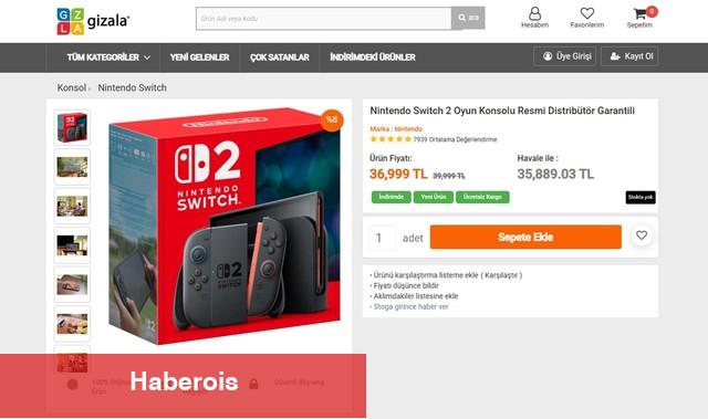 Nintendo Switch 2 Türkiye'de satışa sunuldu: İşte fiyatı