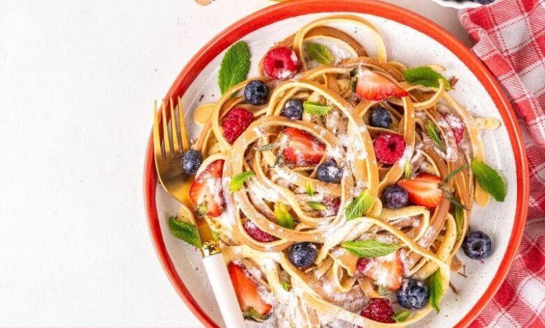 Pankek Spagetti - Haberois Pankek Spagetti