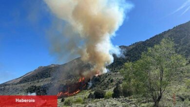 Popüler California Lake'in yakınında fırçalanma ateşi tahliyeler