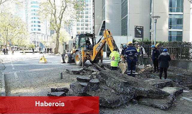 Sarıyer Maslak yol çökmesinde su ve doğalgaz sınırları onarıldı, akış olağana döndü - Haberois Sarıyer Maslak yol çökmesinde su ve doğalgaz sınırları onarıldı, akış olağana döndü