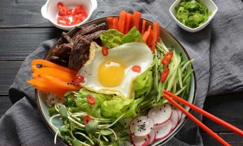 Sebzeli Bibimbap - Haberois Sebzeli Bibimbap