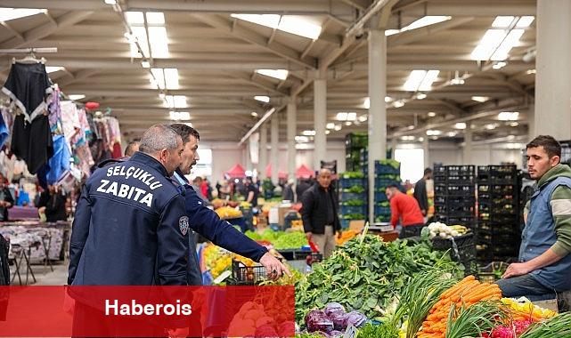 Selçuklu Belediyesi'nden Pazar Yeri Kontrolü - Haberois Selçuklu Belediyesi'nden Pazar Yeri Kontrolü