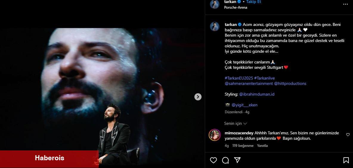 Tarkan'dan his yüklü konser!