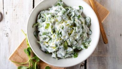 Tavuklu Semizotu Salatası