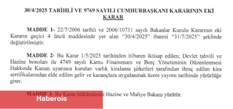 Tevkifat mühleti uzatıldı... 3 ay daha yüzde 0!
