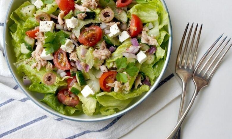 Ton Balıklı Peynirli Salata - Haberois Ton Balıklı Peynirli Salata