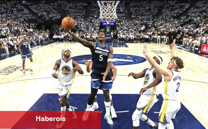 Wolves, Curry'siz Warriors'ı farklı geçerek seriyi 1-1 yaptı!