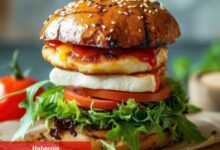 15 Dakikada Hellimli Tavuk Burger