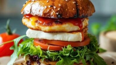 15 Dakikada Hellimli Tavuk Burger