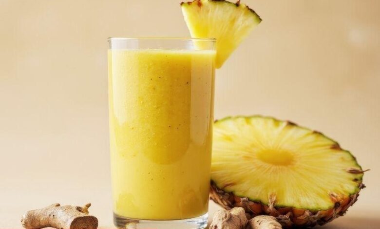 Ananaslı Baharatlı Smoothie - Haberois Ananaslı Baharatlı Smoothie