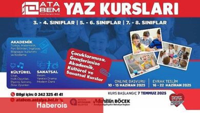 ATABEM yaz kurslarına kayıtlar başladı