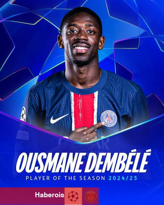 Dembele Şampiyonlar Ligi'nde dönemin oyuncusu!