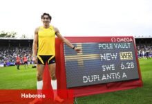 Duplantis'ten 12. kere dünya rekoru