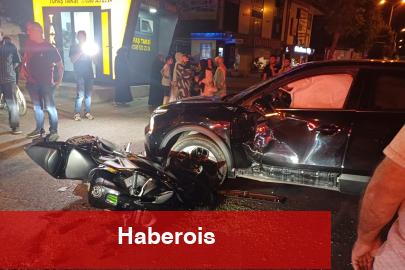Düzce’de araba ile motosiklet çarpıştı: 1 yaralı