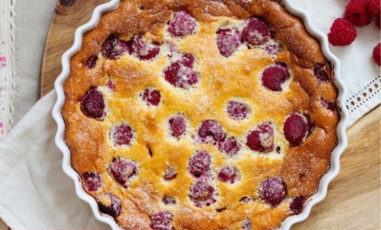 Frambuazlı Clafoutis (Klafuti) - Haberois Frambuazlı Clafoutis (Klafuti)
